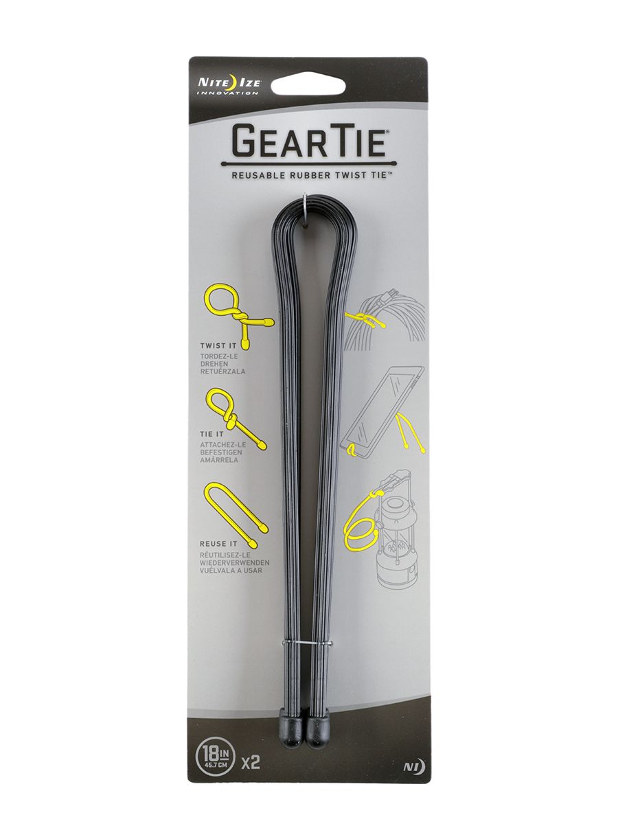 Каишки Nite Ize Gear Tie 18 - 2Pack - black
