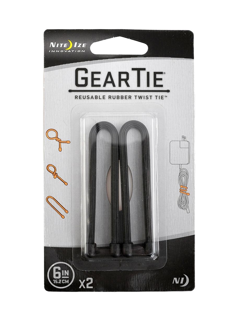 Каишки Nite Ize Gear Tie 6 - 2Pack - black