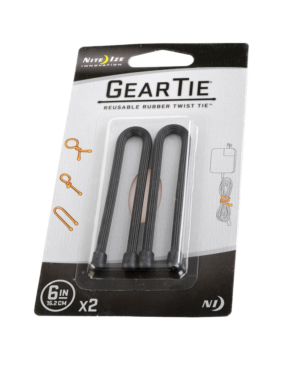 Каишки Nite Ize Gear Tie 6 - 2Pack - black