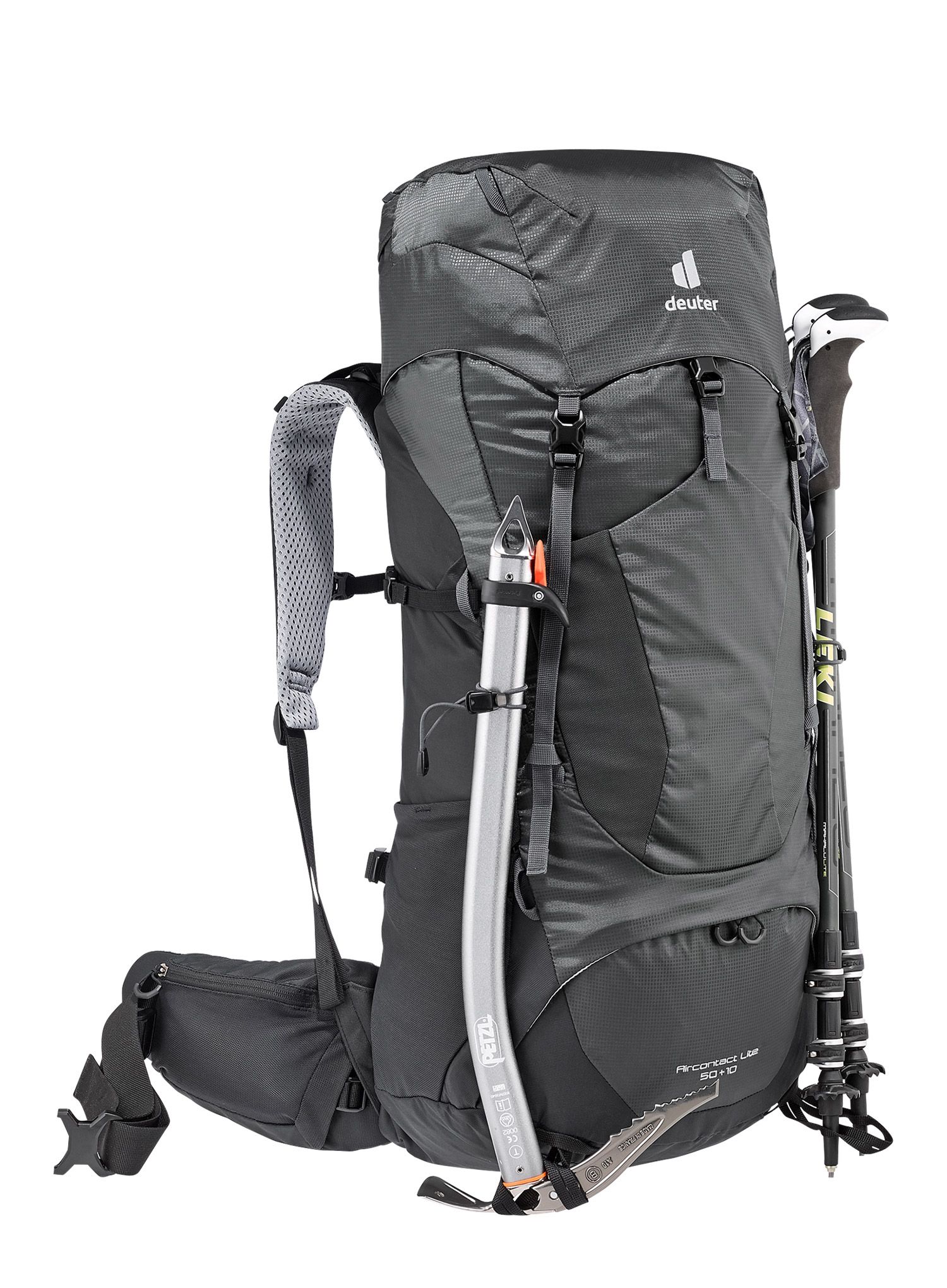 Трекинг раница Deuter Aircontact Lite 50 + 10 - black/graphite