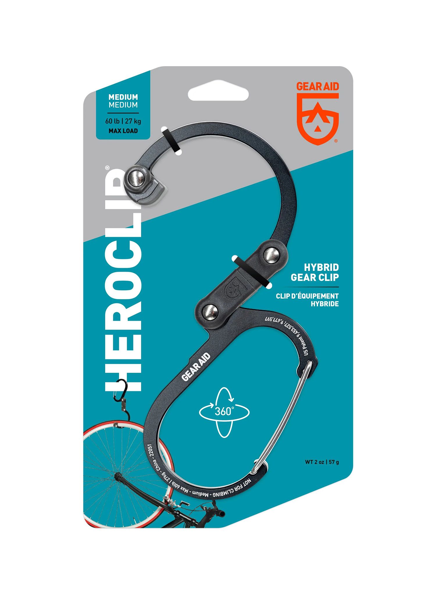 Държач Gear Aid Heroclip Medium - stealth black
