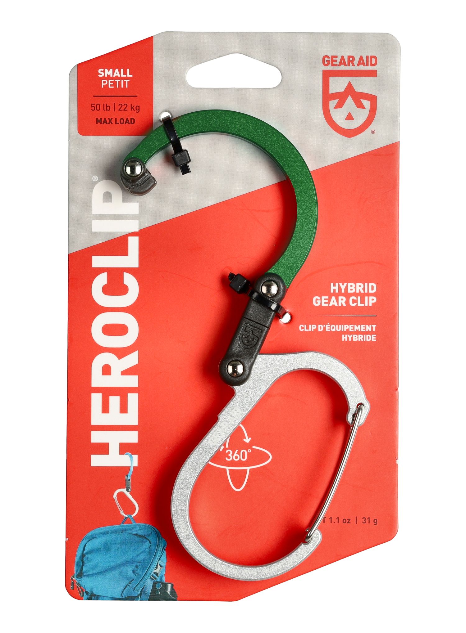 Държач Gear Aid Heroclip Small - forest green