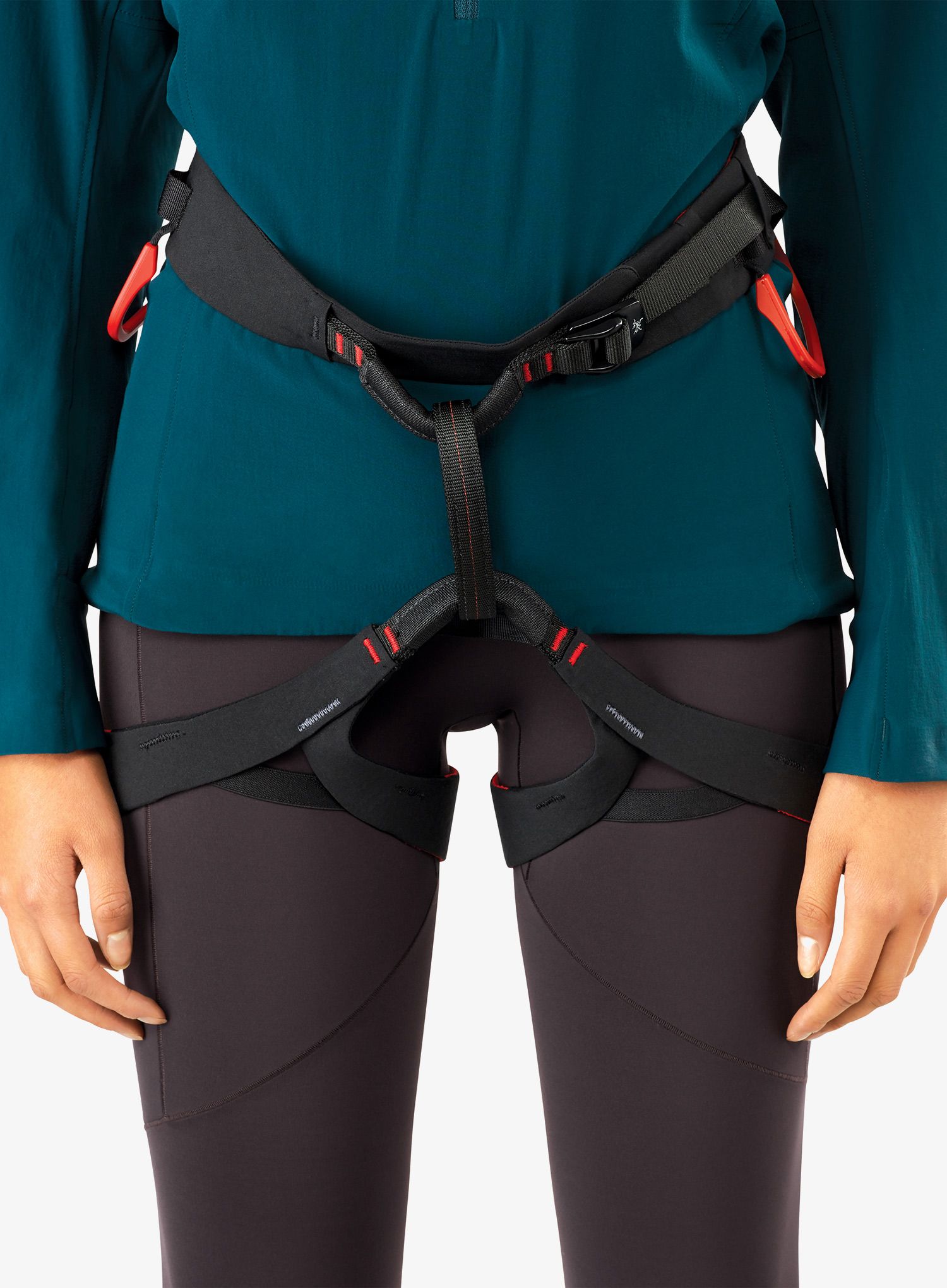 Дамска сбруя за катерене Arcteryx C-Quence Harness - black/dynasty