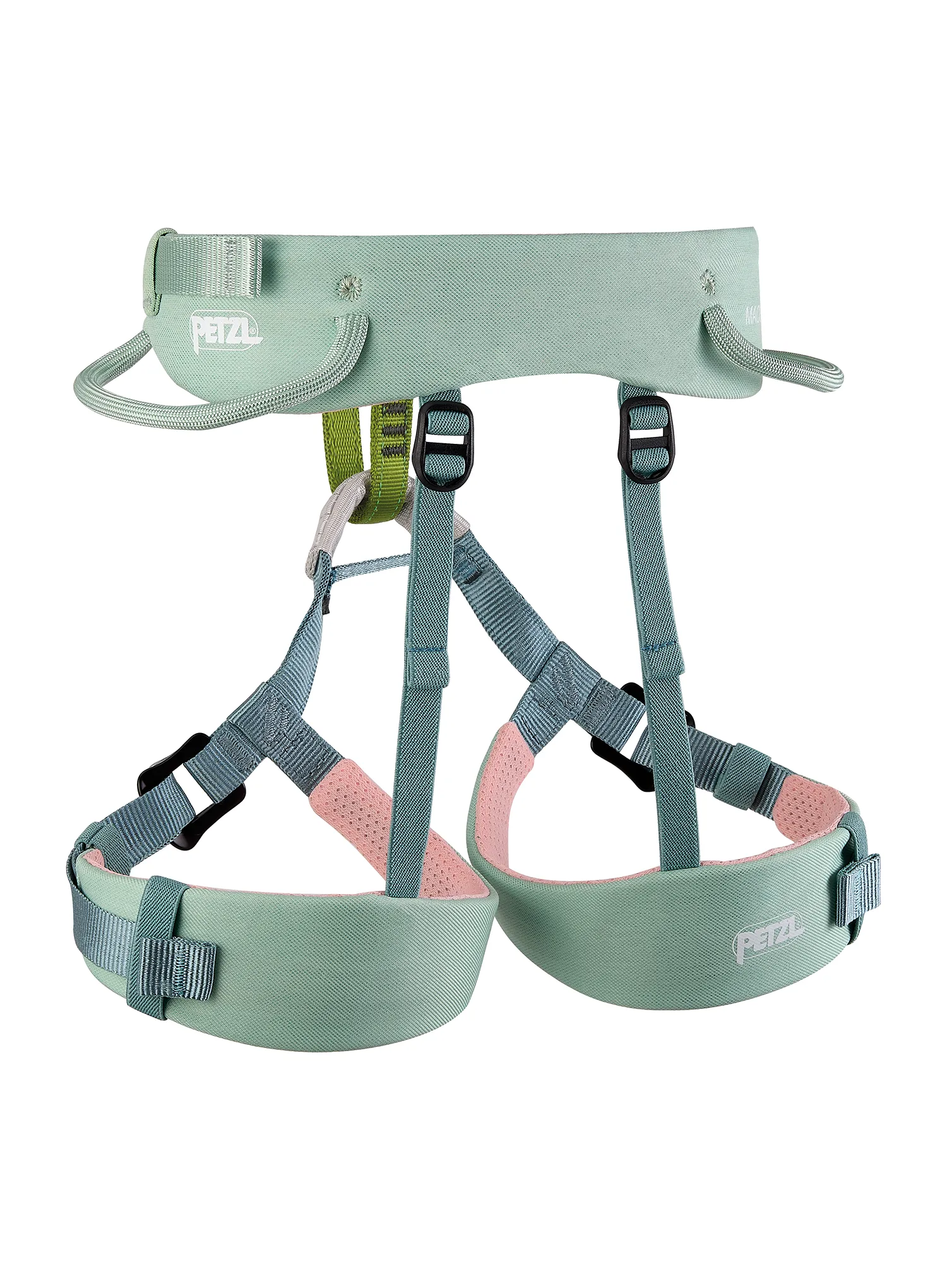 Катерачна седалка за деца Petzl Macchu - green