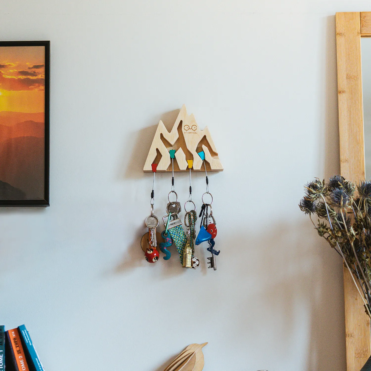 Закачалка за ключове Y&Y Vertical Key Holder Mountain - mapple