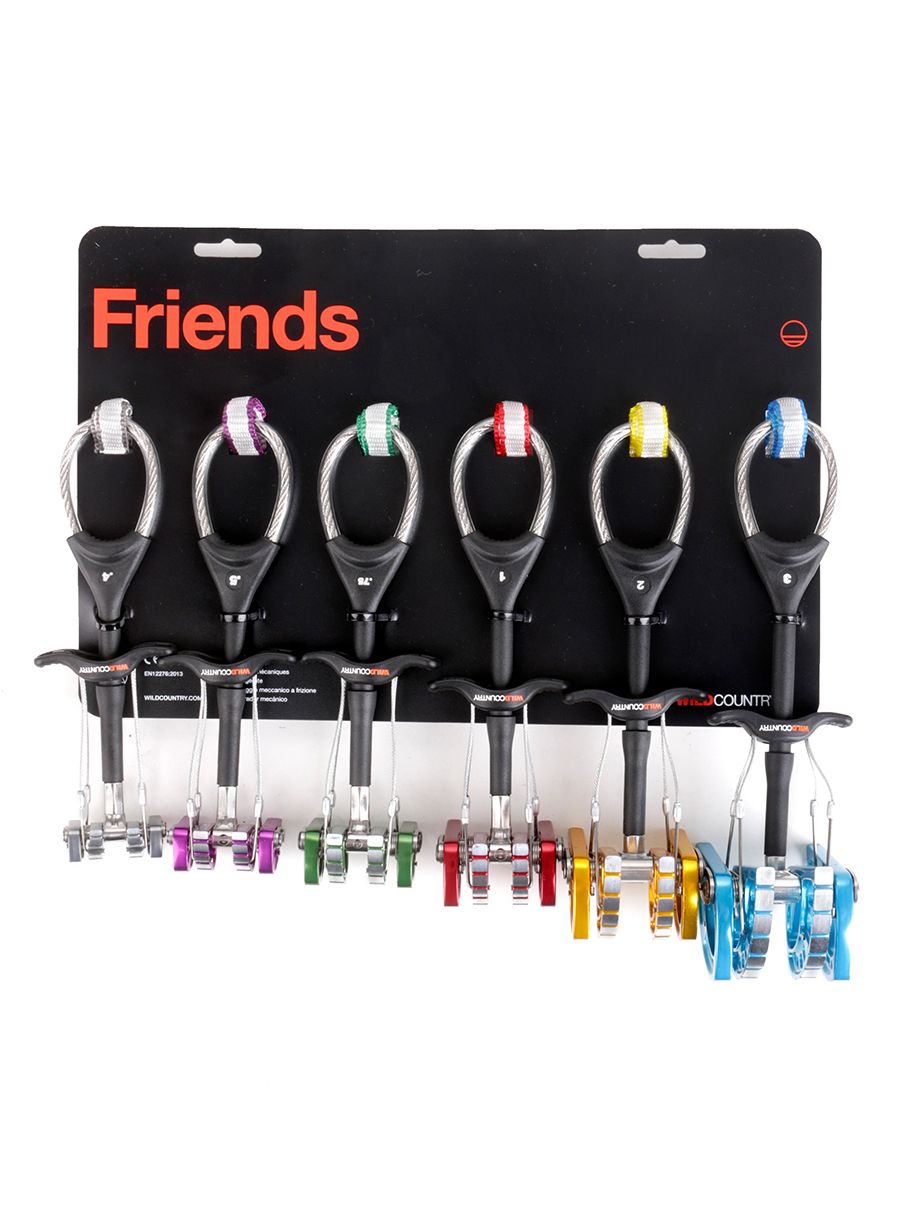 Френдове за катерене Wild Country Friend Set 0.4, 0.5, 0.75, 1, 2, 3 - silver/purple/green/red/gold