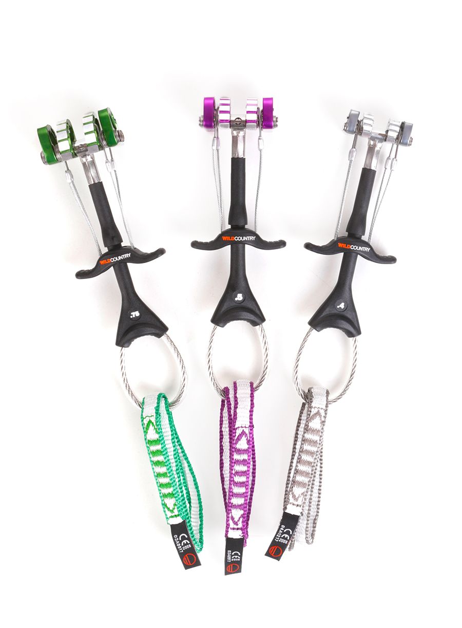Френдове за катерене Wild Country Friend Set 0.4, 0.5, 0.75 - silver/purple/green