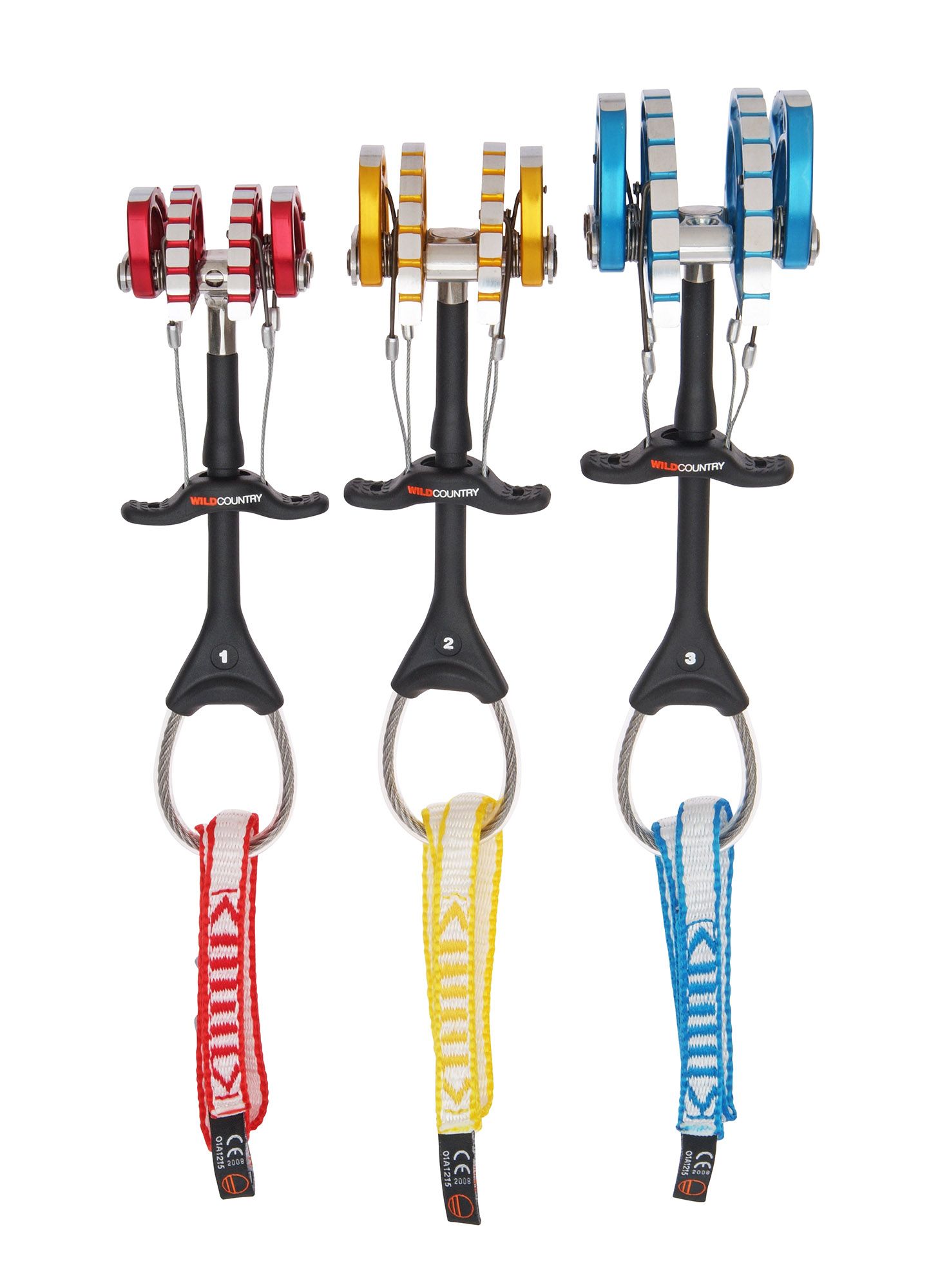 Френдове за катерене Wild Country Friend Set 1, 2, 3 - red/gold/blue