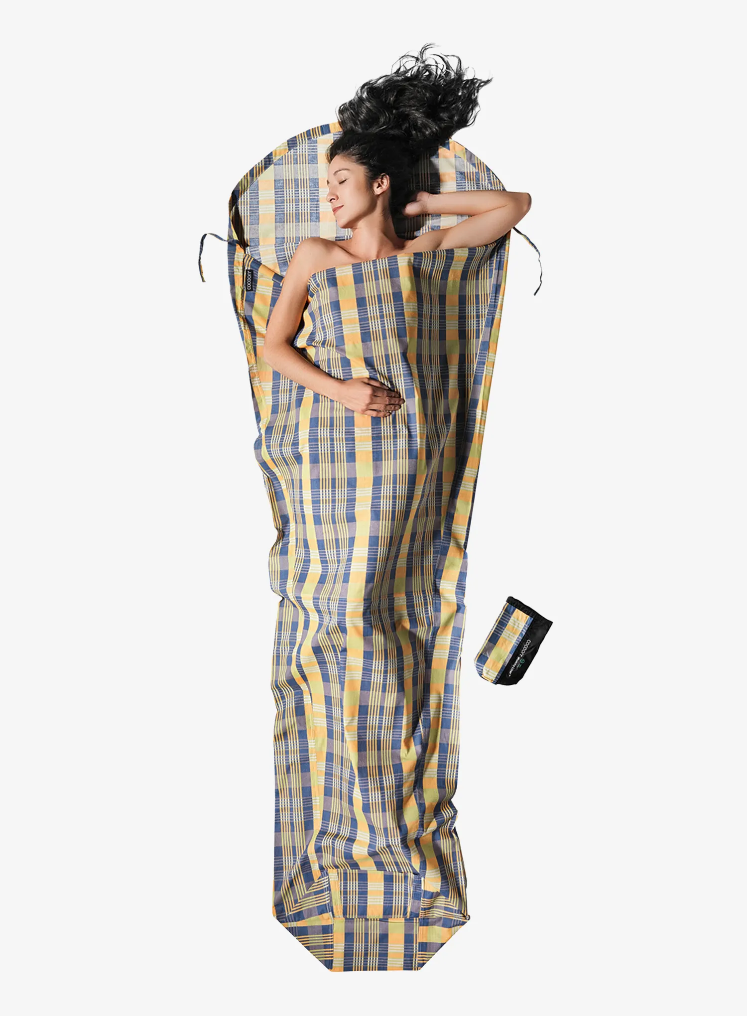 Чаршаф за спален чувал Cocoon MummyLiner - Cotton - travel checks
