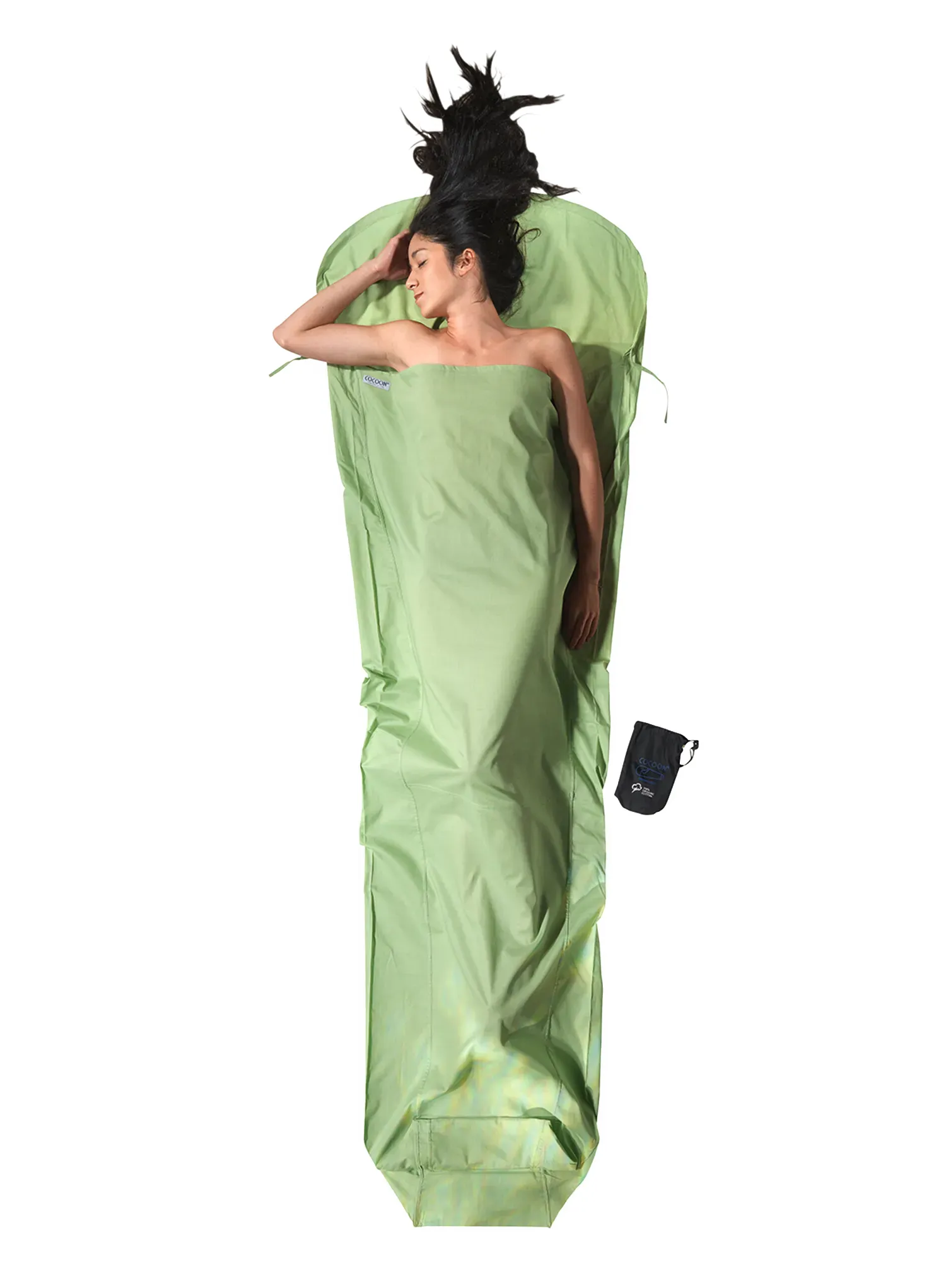 Чаршаф за спален чувал Cocoon MummyLiner - Organic Cotton - forest shade