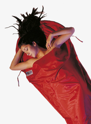Чаршаф за спален чувал Cocoon MummyLiner - Silk/Cotton - monks red