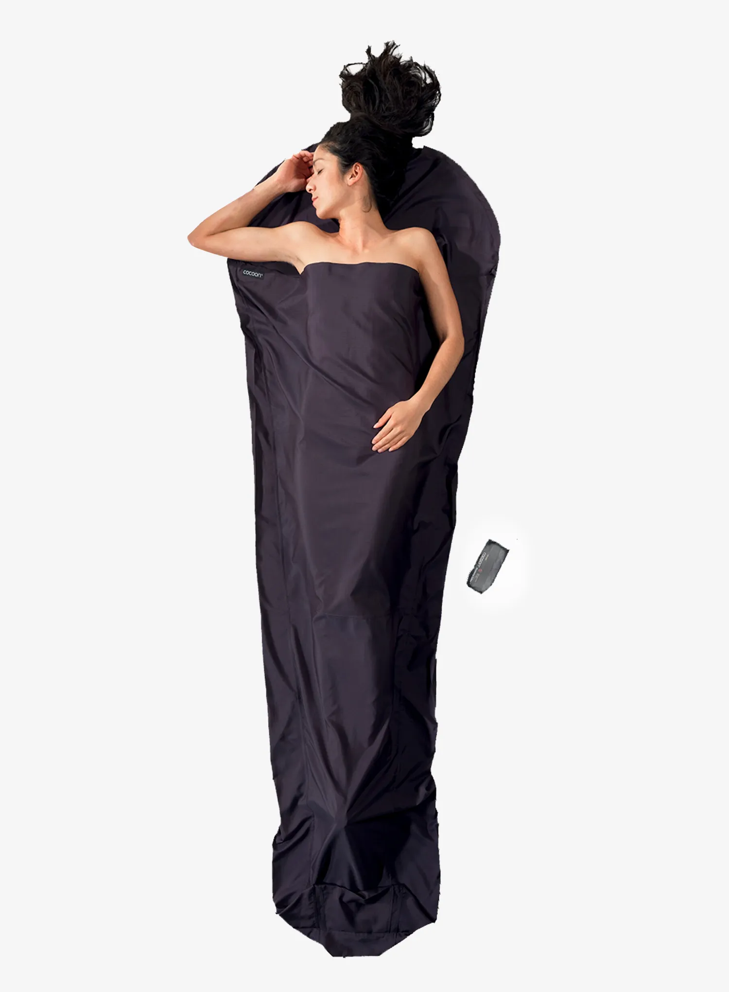 Чаршаф за спален чувал Cocoon MummyLiner - Thermolight Silkweight - volcano grey