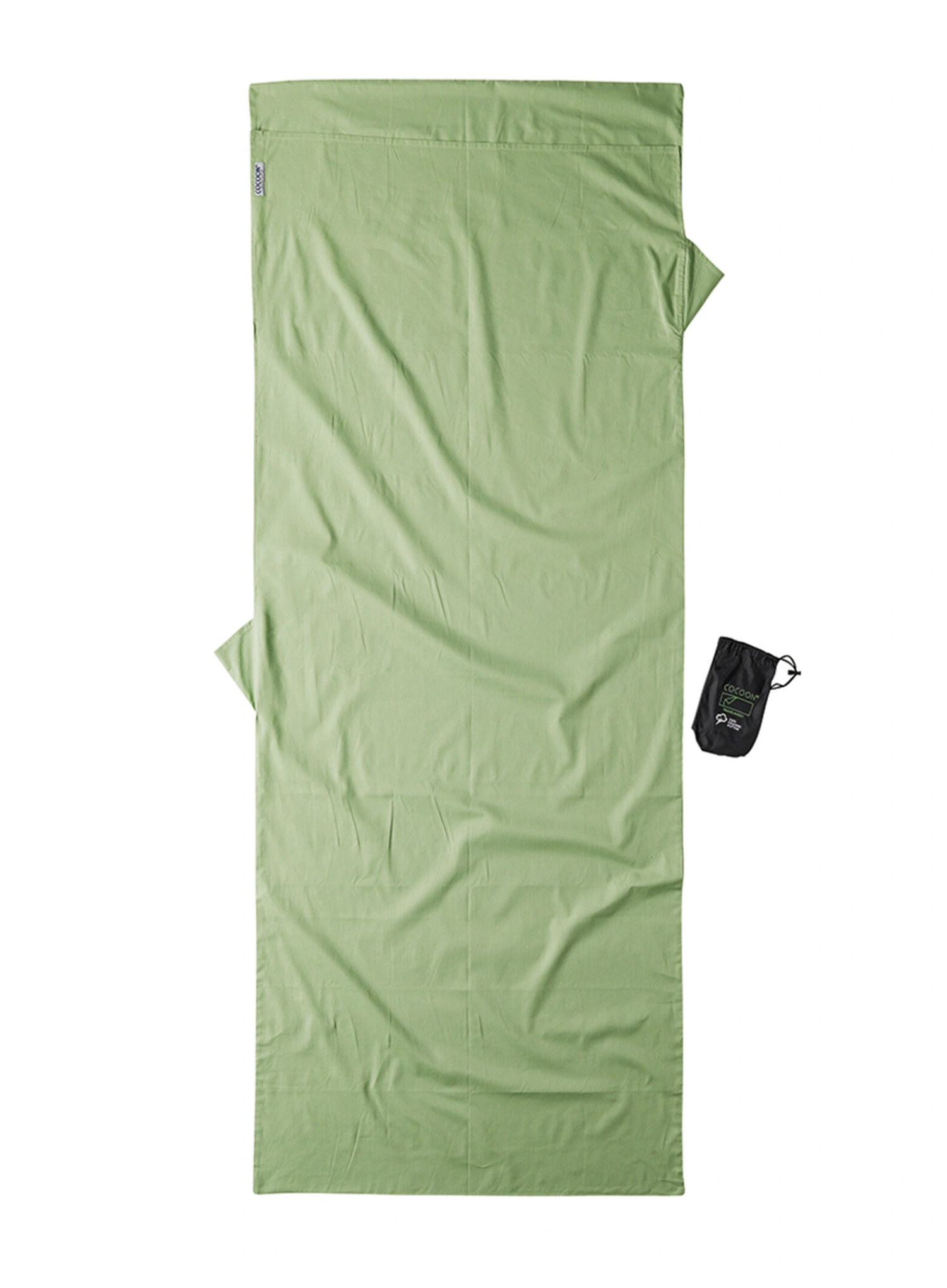 Чаршаф за спален чувал Cocoon TravelSheet - Organic Cotton - forest shade