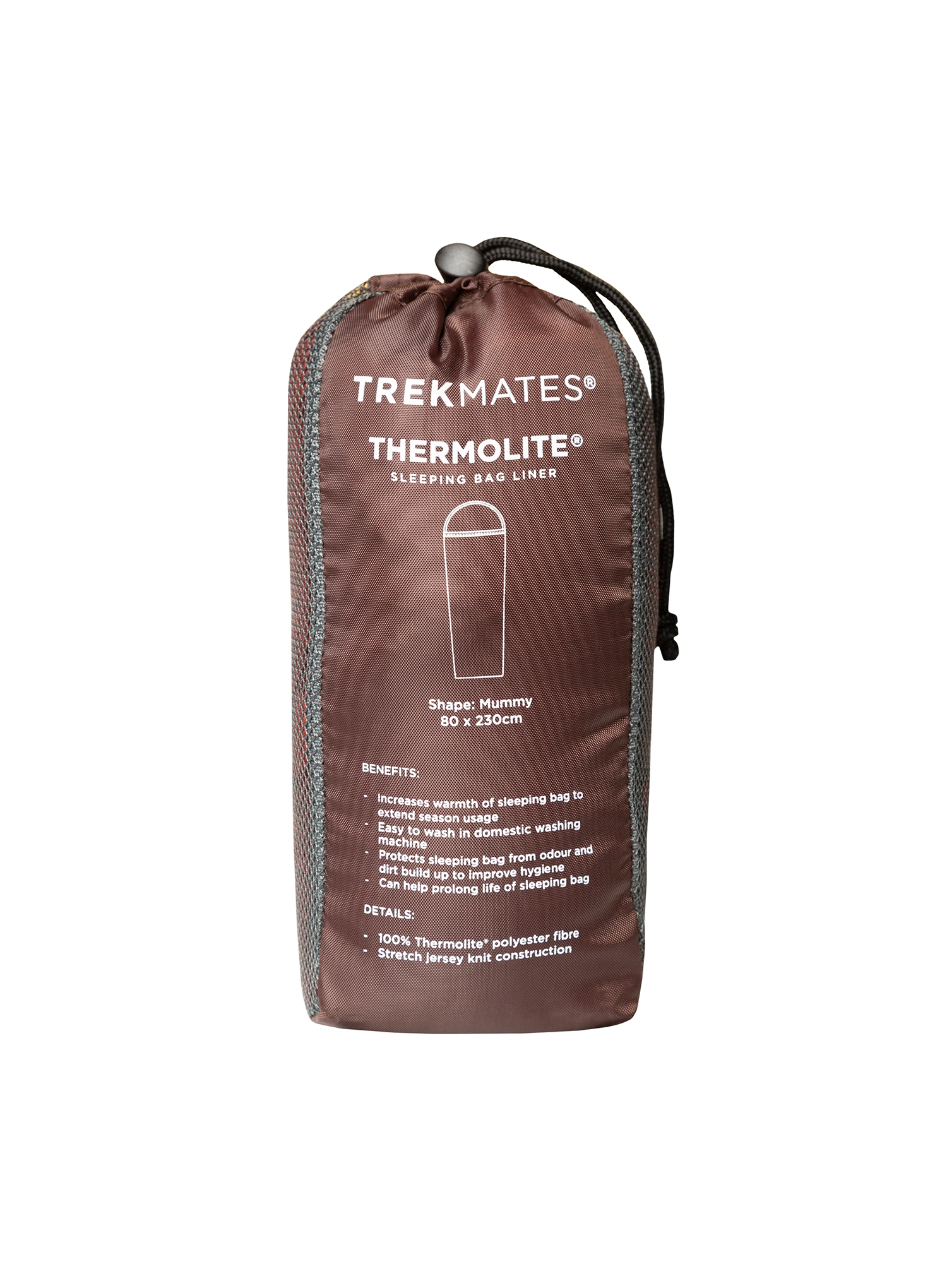 Чаршаф за спален чувал Trekmates Thermolite Sleeping Bag Liner - chipotle