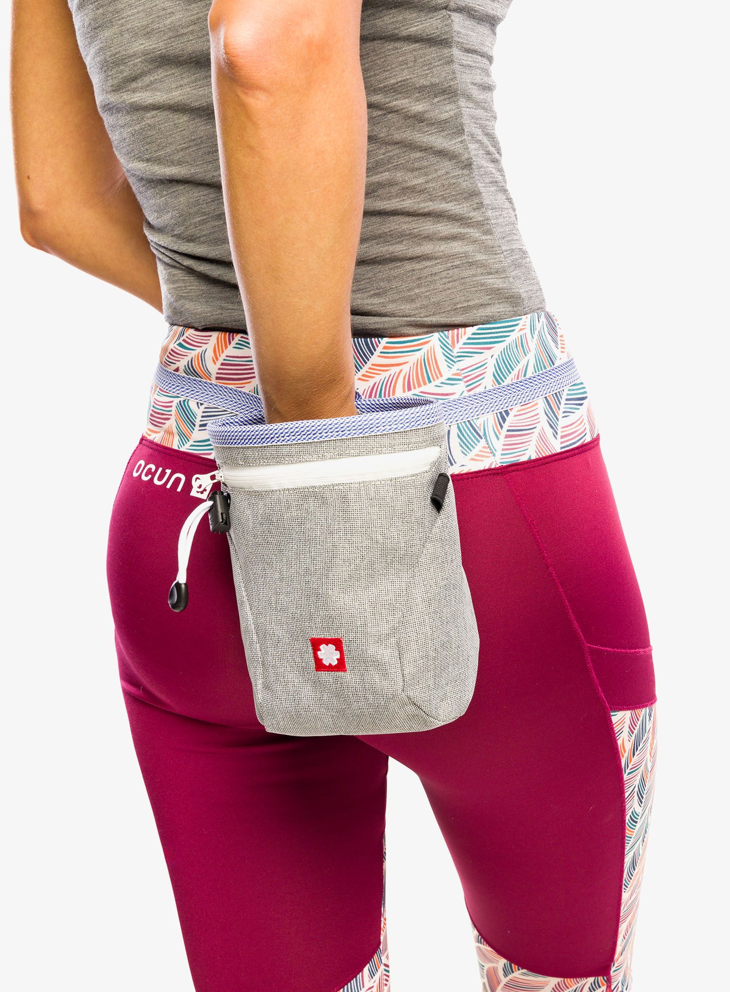 Торбичка за магнезий Ocun Dusty Eco + Belt - grey/blue