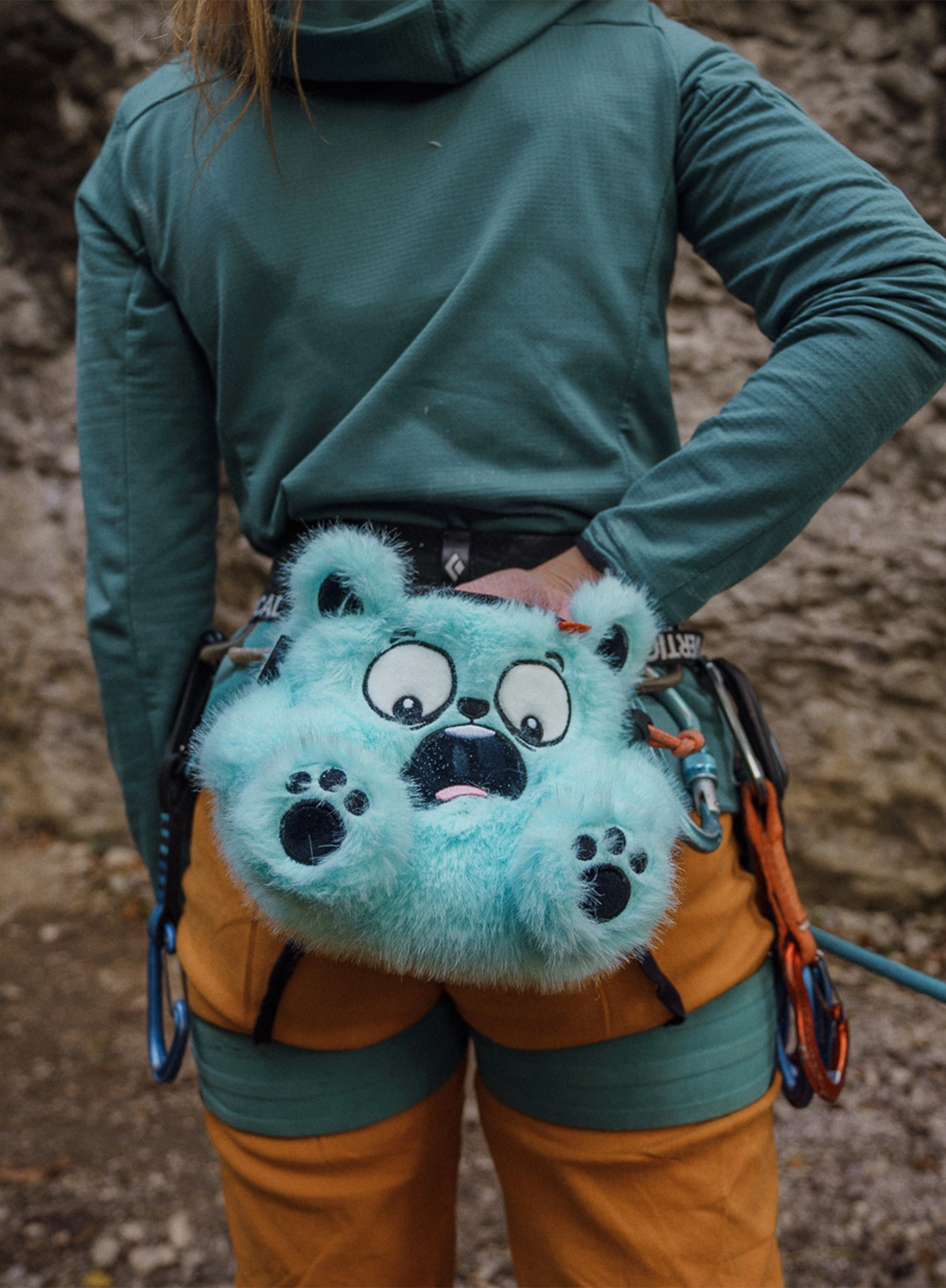 Торбичка за магнезий Y&Y Vertical Chalk Bag - bear