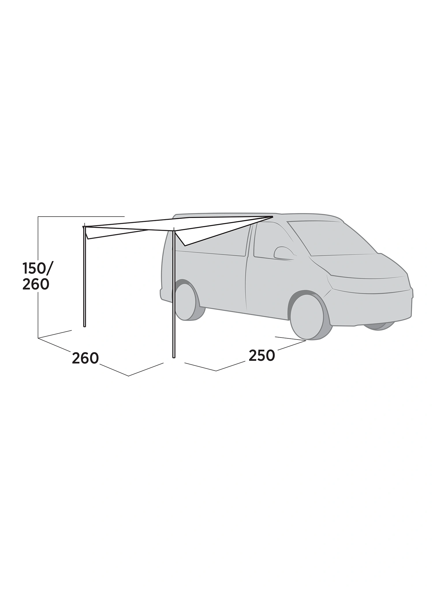 Навес Easy Camp Voss Canopy - gray
