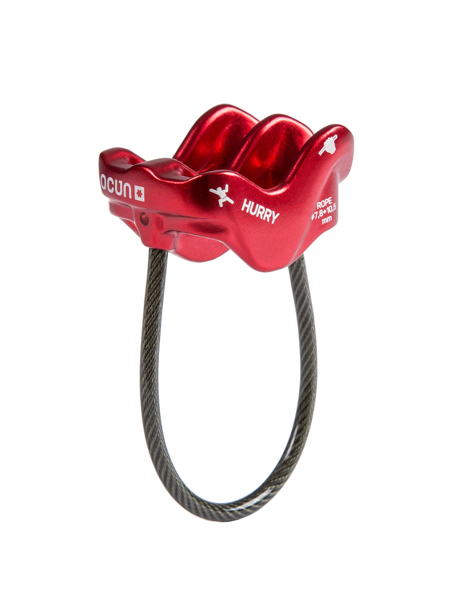 Комплект за осигуряване Ocun Belay Set Eagle Screw Hurry - anthracite/red