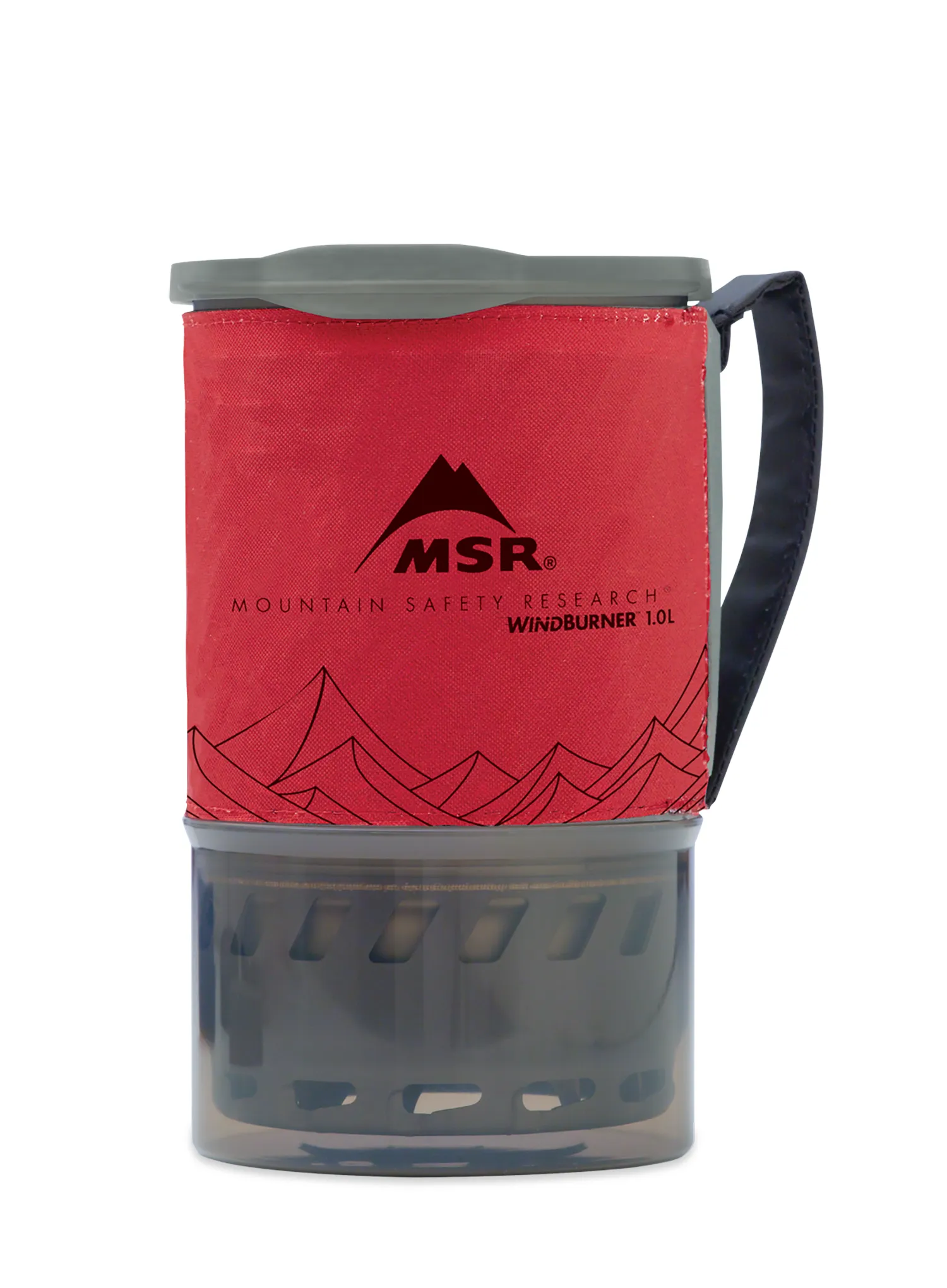 Комплект за готвене MSR WindBurner 1.0L Personal Stove System - red