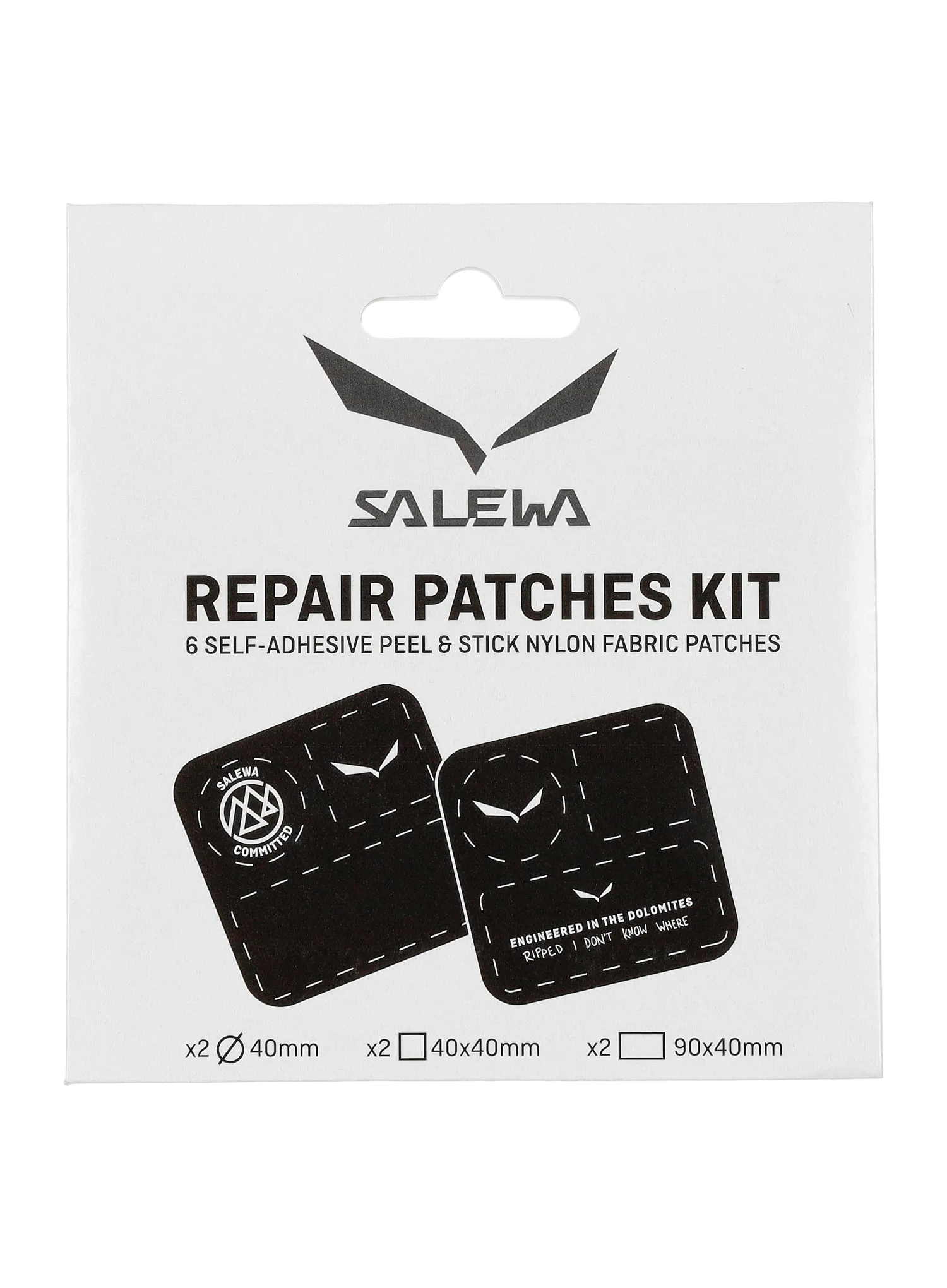 Ремонтен комплект Salewa Repair Patches Kit 2 pcs - black/white