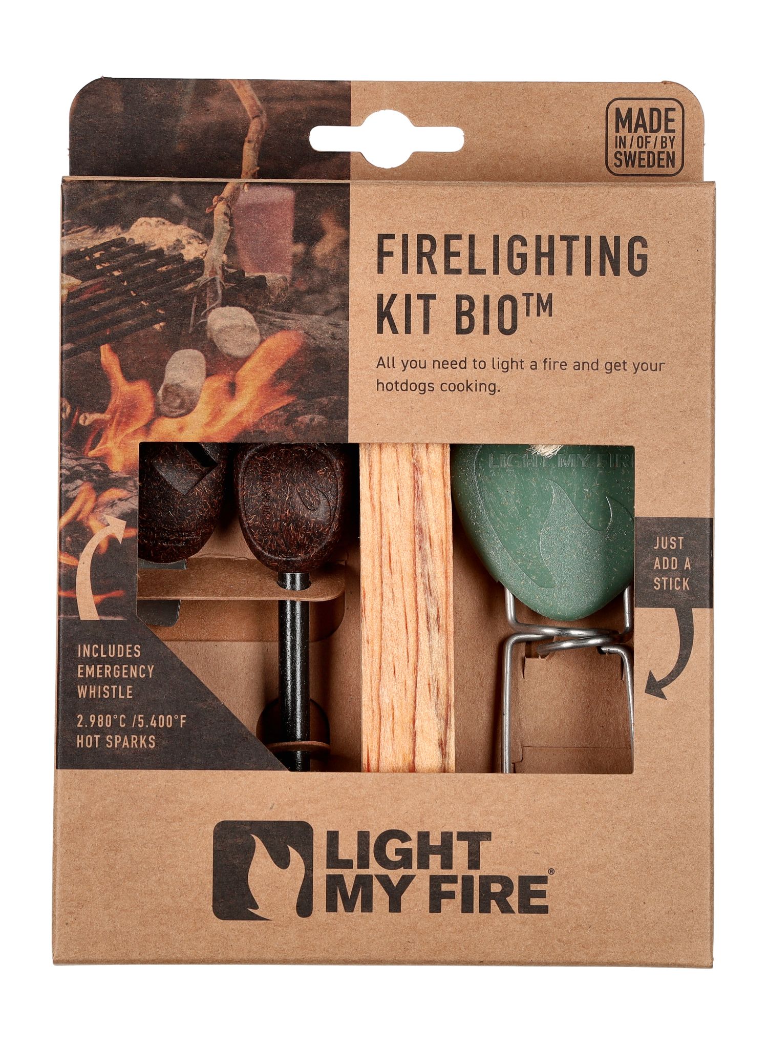 Туристически комплект Light My Fire Lighting Kit Bio - sandy green/cocoshell