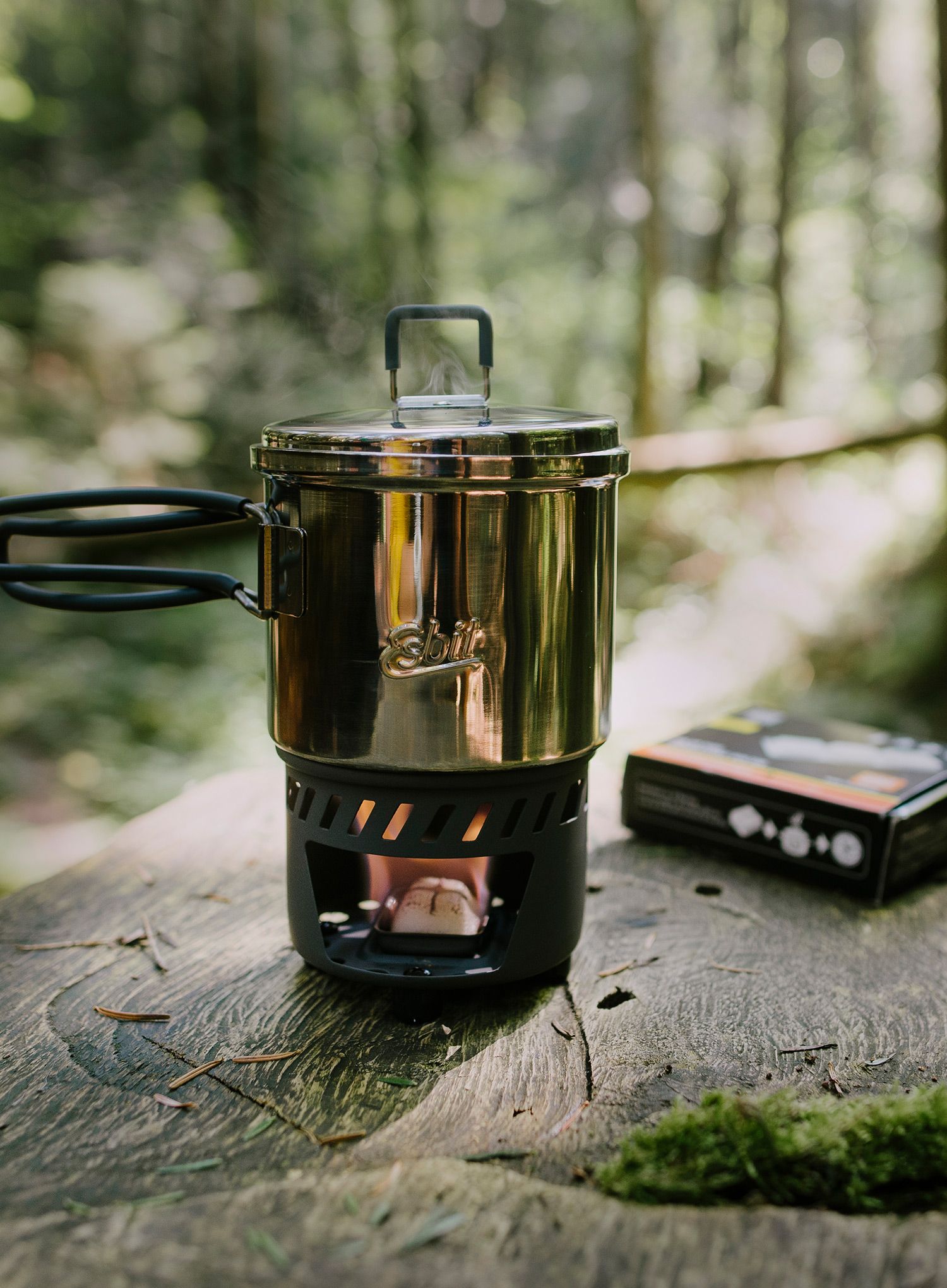 Комплект за готвене Esbit Solid Fuel Cookset 585 ml Stainless Steel