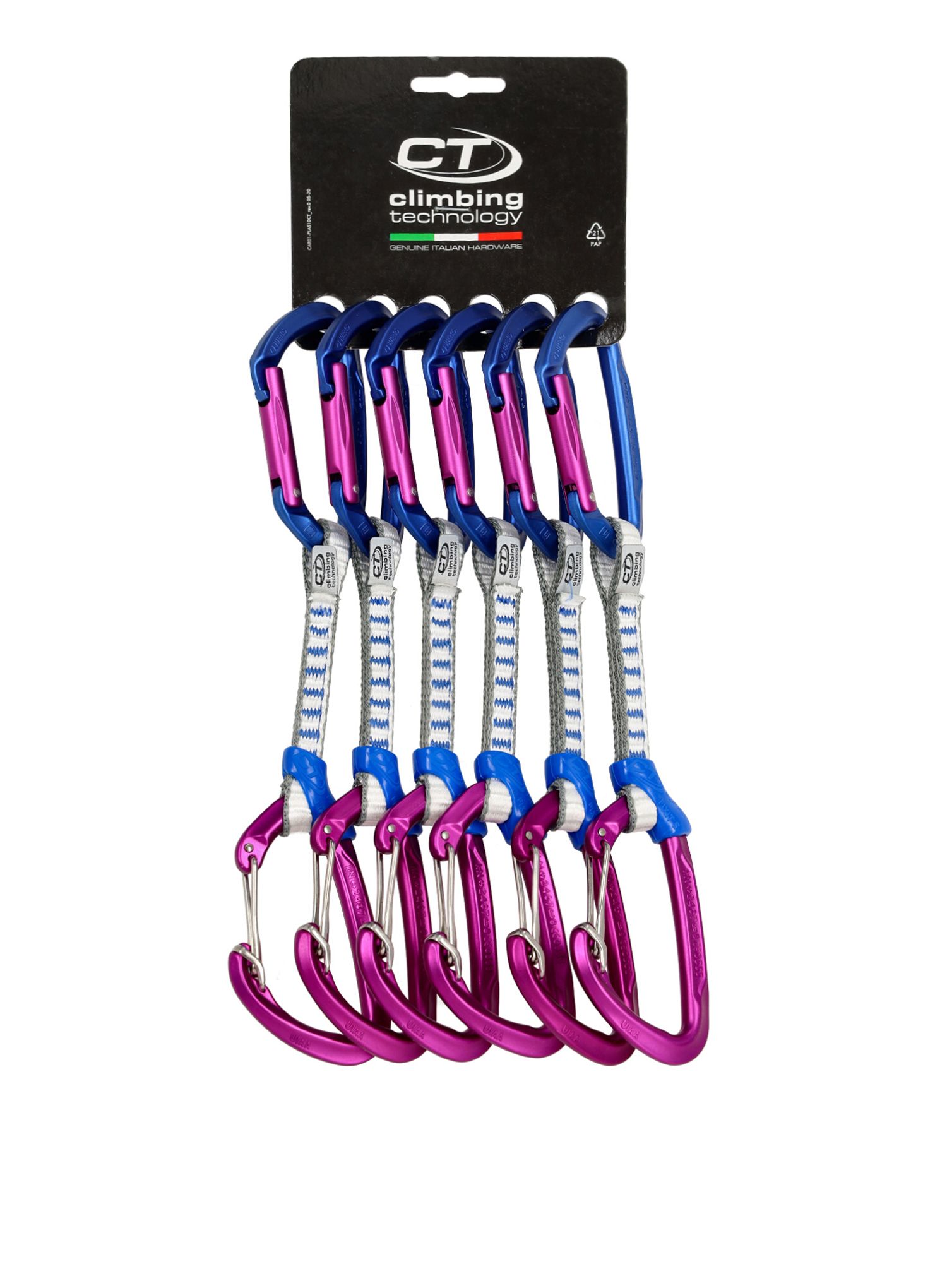 Катерачни примки Climbing Technology Berry Set DY 12 cm - 6 pack - blue/purple