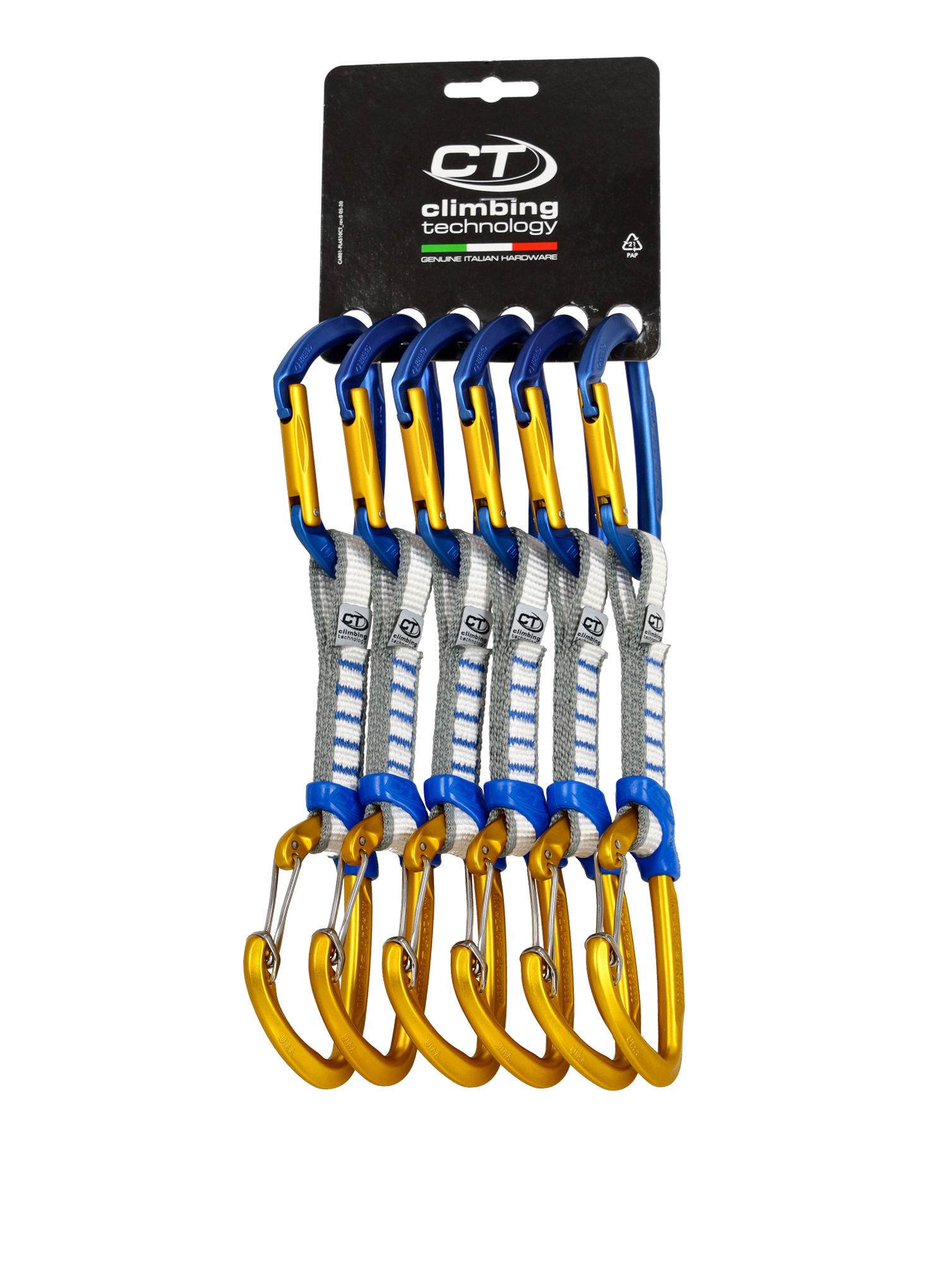 Катерачни примки Climbing Technology Berry Set NY 12 cm - 6 pack - blue/ocher